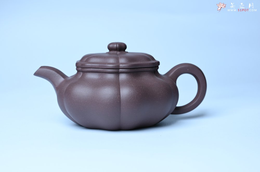 紫砂壶图片：美壶特惠 紫砂壶手工手制优质紫泥葵仿古壶 茶人醉爱 - 全手工紫砂壶网