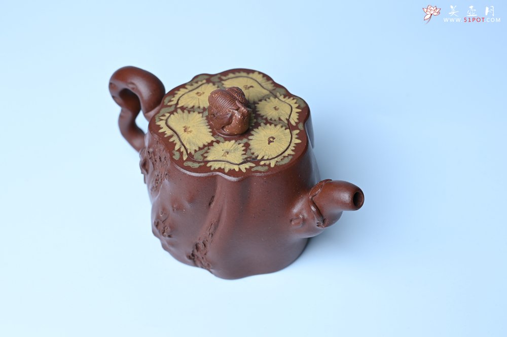 紫砂壶图片：美壶特惠 精品底槽青全手工留痕壶 细节生动 - 全手工紫砂壶网