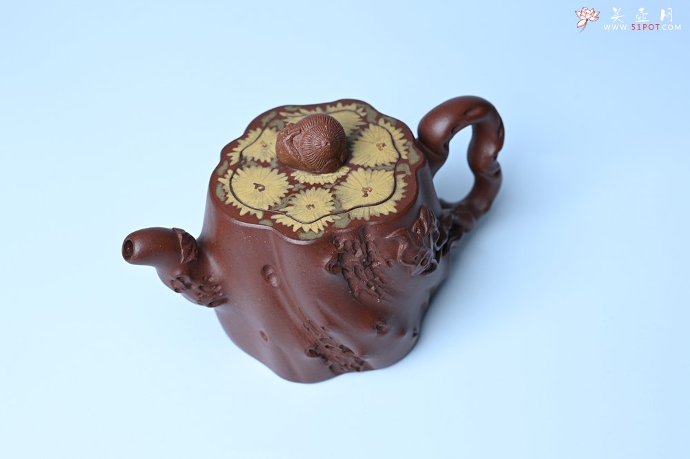 紫砂壶图片：美壶特惠 精品底槽青全手工留痕壶 细节生动 - 全手工紫砂壶网