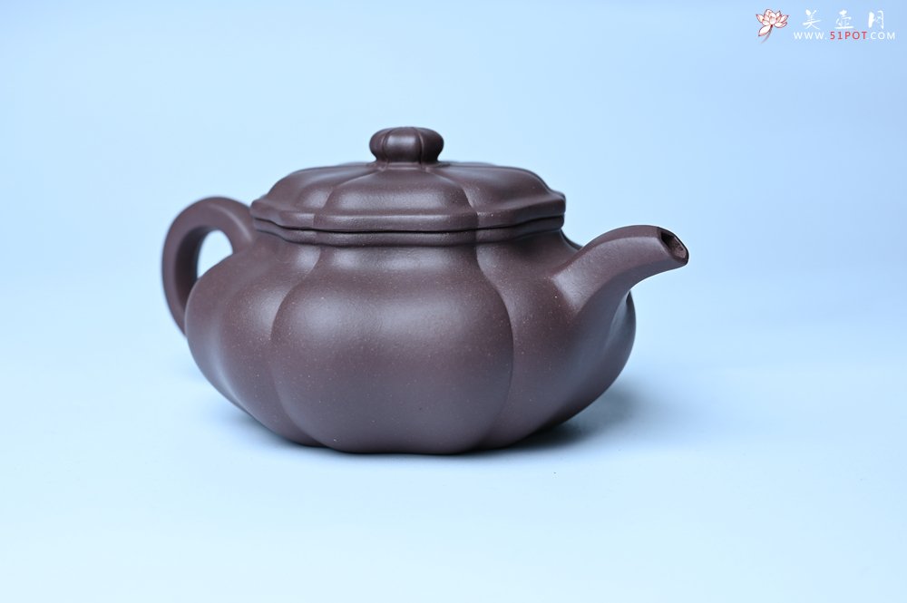 紫砂壶图片：美壶特惠 紫砂壶手工手制优质紫泥葵仿古壶 茶人醉爱 - 全手工紫砂壶网