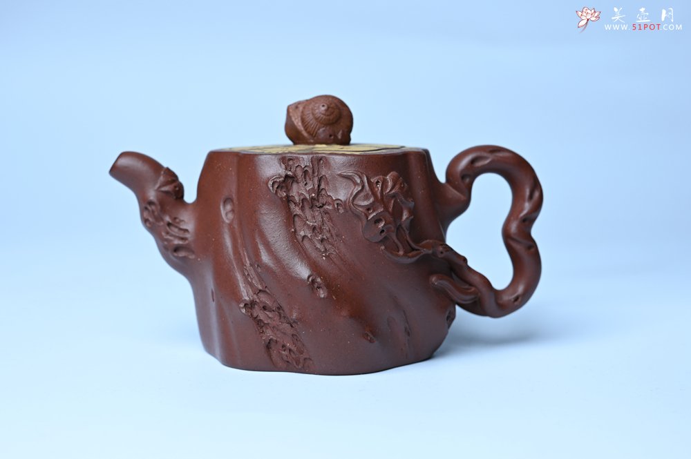 紫砂壶图片：美壶特惠 精品底槽青全手工留痕壶 细节生动 - 全手工紫砂壶网