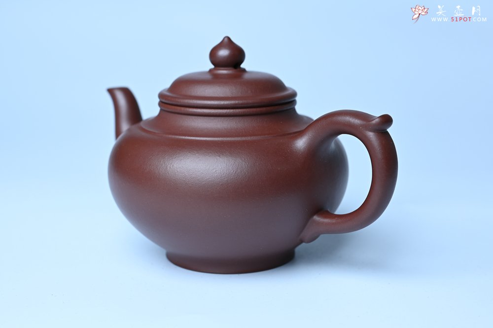 紫砂壶图片：潜力股周小培老师 4号井深井红皮龙全手工笑樱壶 养后特润 期待与您结缘 - 全手工紫砂壶网