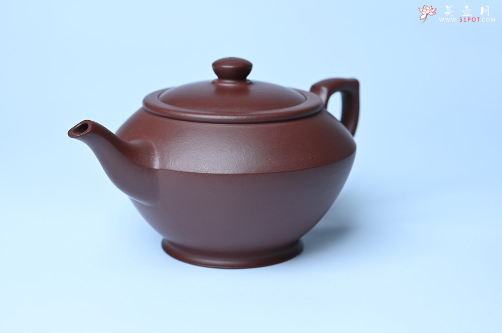 紫砂壶图片：潜力股周小培老师 4号井深井红皮龙 全手工汉云壶 - 全手工紫砂壶网