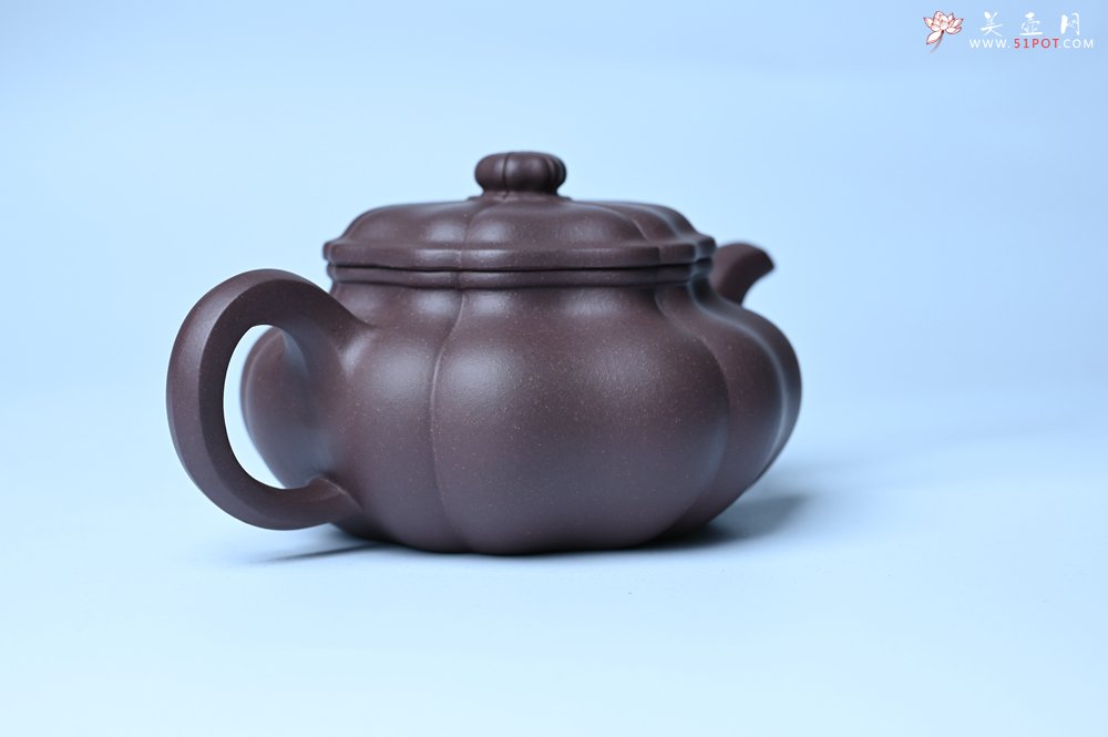 紫砂壶图片：美壶特惠 紫砂壶手工手制优质紫泥葵仿古壶 茶人醉爱 - 全手工紫砂壶网