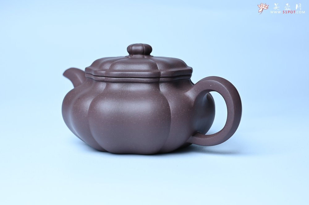 紫砂壶图片：美壶特惠 紫砂壶手工手制优质紫泥葵仿古壶 茶人醉爱 - 全手工紫砂壶网