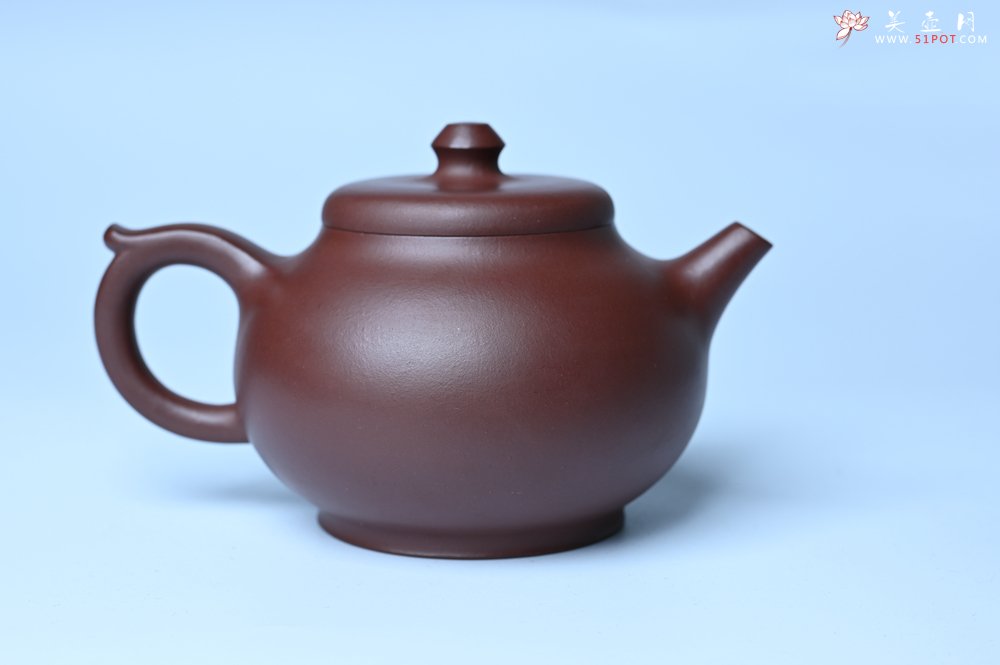 紫砂壶图片：潜力股周小培老师 4号井深井红皮龙全手工修德壶 养后特润 期待与您结缘 - 全手工紫砂壶网