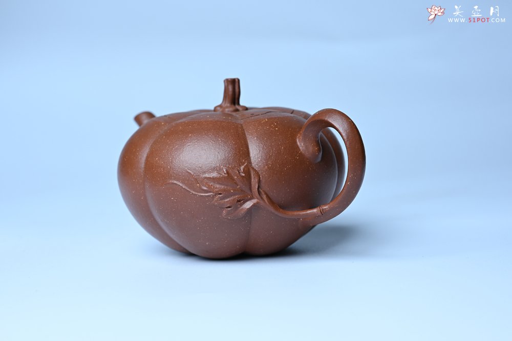 紫砂壶图片：美壶特惠 特好降坡泥南瓜壶 肌理丰富生动 茶人醉爱 - 全手工紫砂壶网