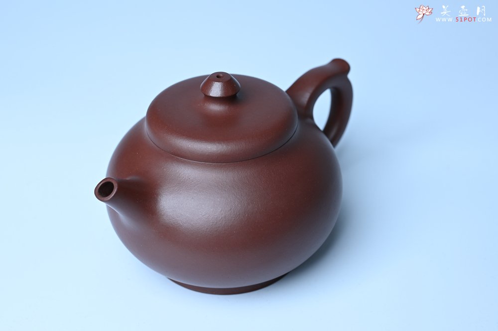 紫砂壶图片：潜力股周小培老师 4号井深井红皮龙全手工修德壶 养后特润 期待与您结缘 - 全手工紫砂壶网