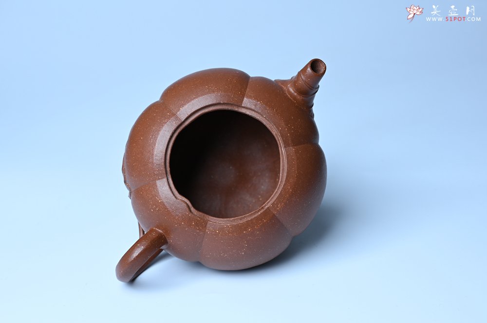 紫砂壶图片：美壶特惠 特好降坡泥南瓜壶 肌理丰富生动 茶人醉爱 - 全手工紫砂壶网
