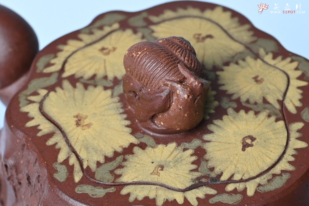 紫砂壶图片：美壶特惠 精品底槽青全手工留痕壶 细节生动 - 全手工紫砂壶网