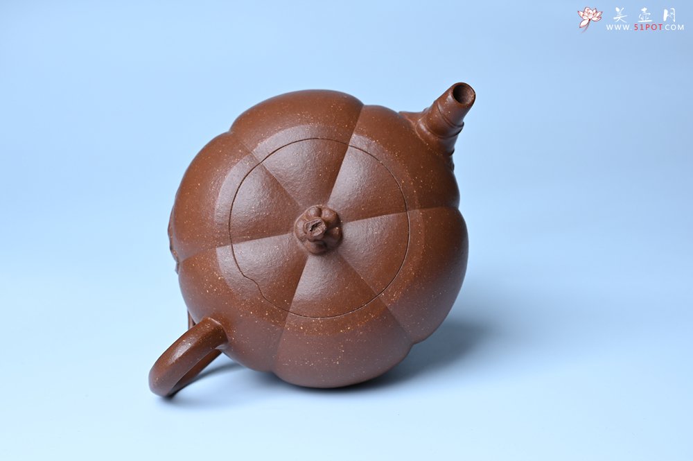 紫砂壶图片：美壶特惠 特好降坡泥南瓜壶 肌理丰富生动 茶人醉爱 - 全手工紫砂壶网