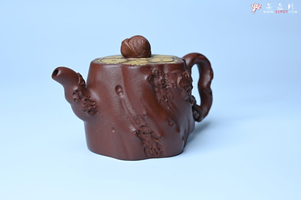 紫砂壶图片：美壶特惠 精品底槽青全手工留痕壶 细节生动 - 全手工紫砂壶网