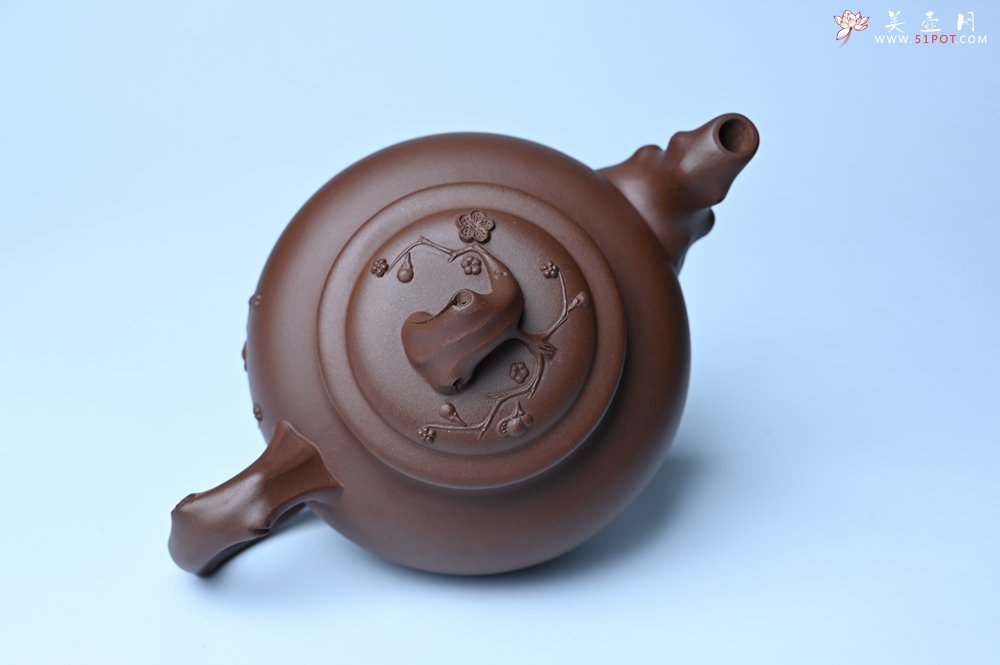 紫砂壶图片：美壶特惠 精致报春系列之梅花报春壶 - 全手工紫砂壶网