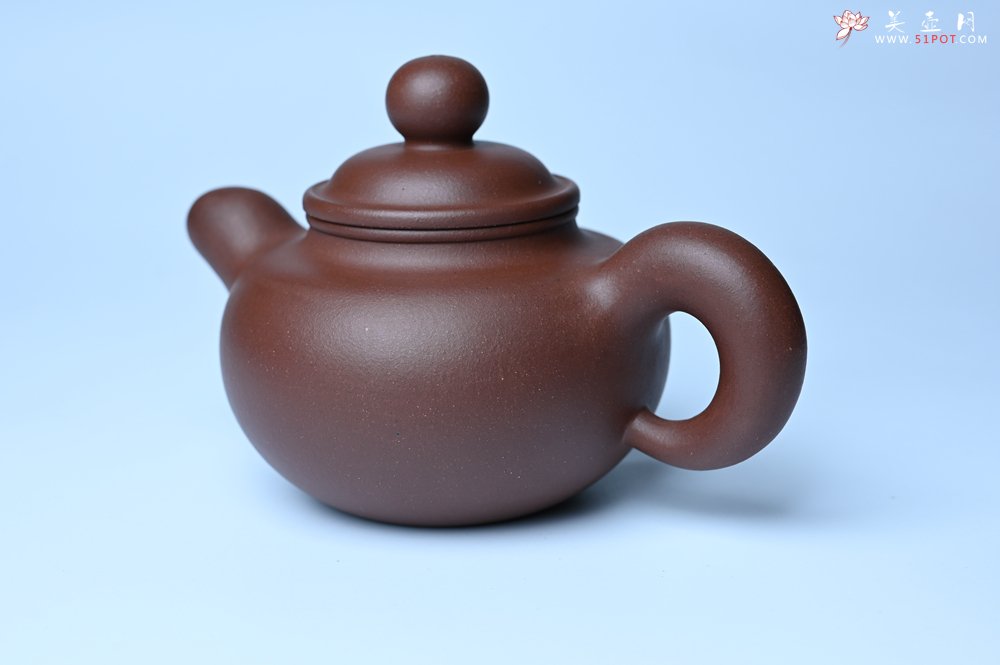 紫砂壶图片：美壶特惠 黑星红拼紫泥（家藏限量）道洪圆珠壶 - 全手工紫砂壶网