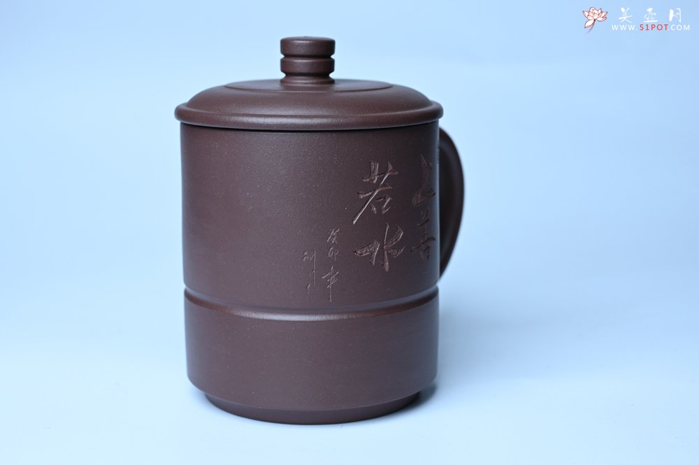 紫砂壶图片：优质紫泥 上善若水杯 美杯特惠 - 全手工紫砂壶网