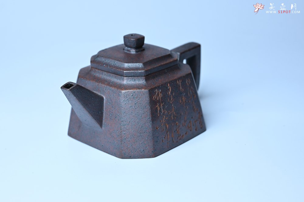 紫砂壶图片：美壶特惠 柴烧八方紫砂壶 茶人醉爱 - 全手工紫砂壶网