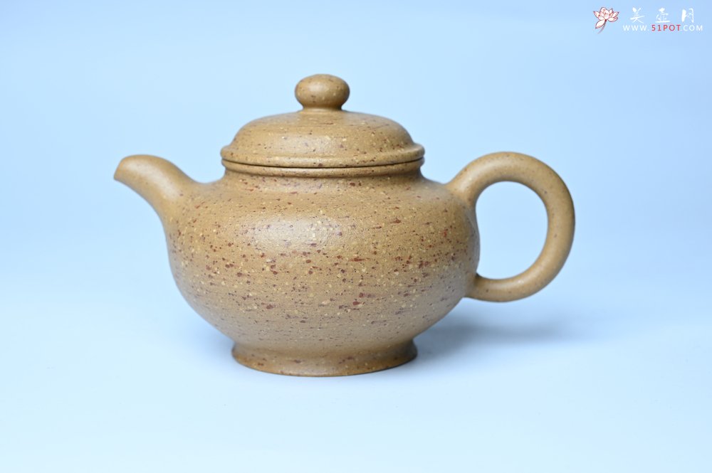 紫砂壶图片：美壶特惠 特好粗砂桃花段泥掇只紫砂壶 茶人醉爱 - 全手工紫砂壶网