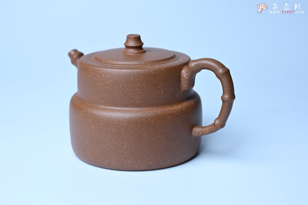 紫砂壶图片：美壶特惠 精致秀雅趣竹壶 茶人醉爱 - 全手工紫砂壶网