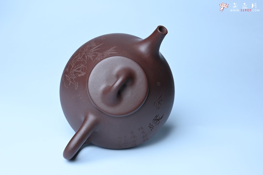 紫砂壶图片：潜力股周小培 特好全手工底槽清子冶石瓢 助工装饰品茶玩壶图 特文气 - 全手工紫砂壶网