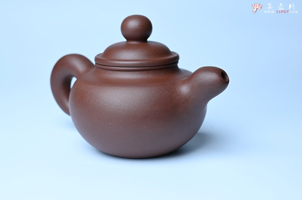 紫砂壶图片：美壶特惠 黑星红拼紫泥（家藏限量）道洪圆珠壶 - 全手工紫砂壶网