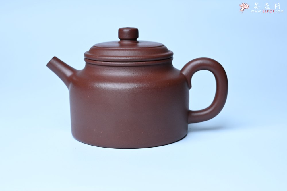 紫砂壶图片：油润黄龙山4号深井红皮龙 全手工德中壶 - 全手工紫砂壶网