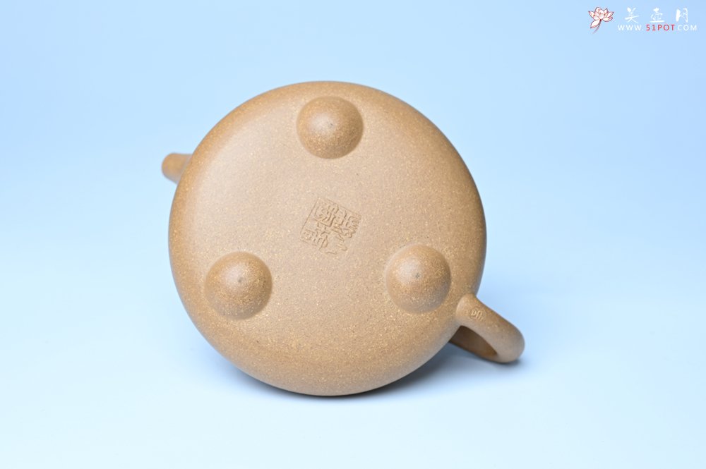 紫砂壶图片：潜力股周小培全手工老黄段泥（家藏老料 油润无比 识者自知）景舟石瓢 装饰鳜鱼图 双贵图 寓意富贵如意 - 全手工紫砂壶网