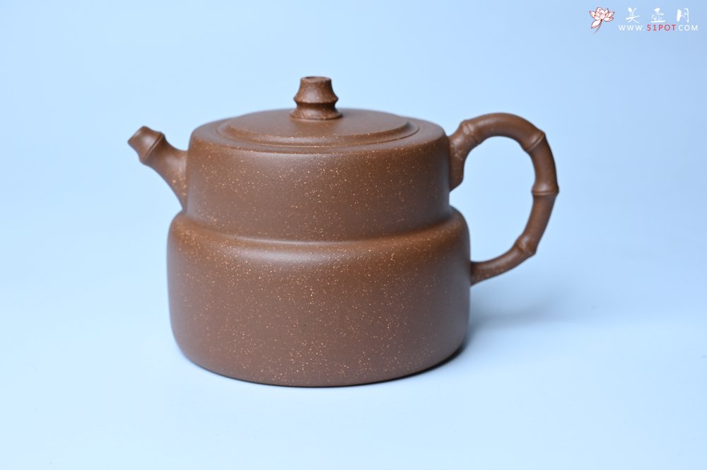 紫砂壶图片：美壶特惠 精致秀雅趣竹壶 茶人醉爱 - 全手工紫砂壶网