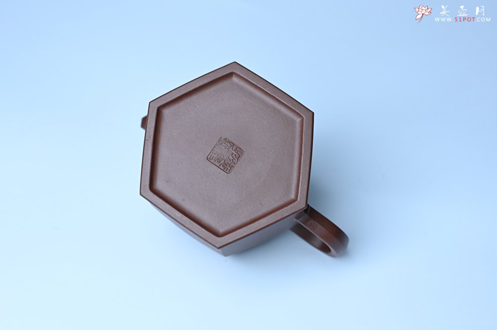 紫砂壶图片：美壶特惠 精致全手工六方金钟 泥料超好 - 全手工紫砂壶网
