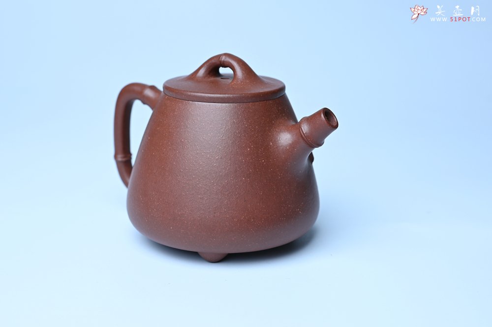 紫砂壶图片：美壶特惠 优质紫泥竹叶高石瓢壶 茶人醉爱 - 全手工紫砂壶网