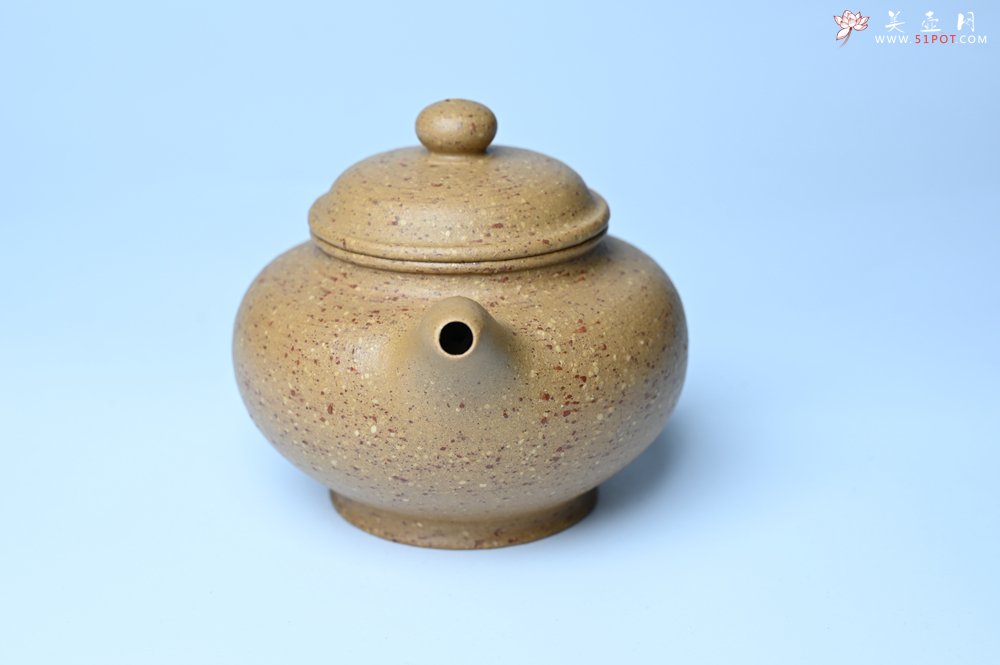 紫砂壶图片：美壶特惠 特好粗砂桃花段泥掇只紫砂壶 茶人醉爱 - 全手工紫砂壶网