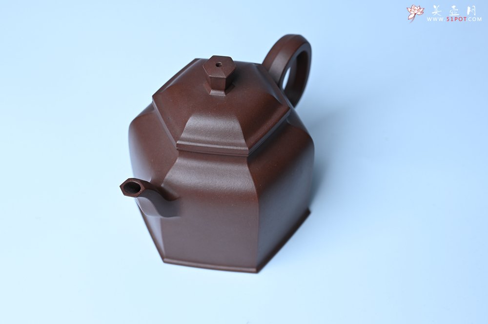 紫砂壶图片：美壶特惠 精致全手工六方金钟 泥料超好 - 全手工紫砂壶网