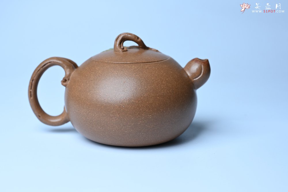 紫砂壶图片：美壶特惠 潜力股董静老师精品老段泥双色寿桃壶 茶人醉爱 - 全手工紫砂壶网