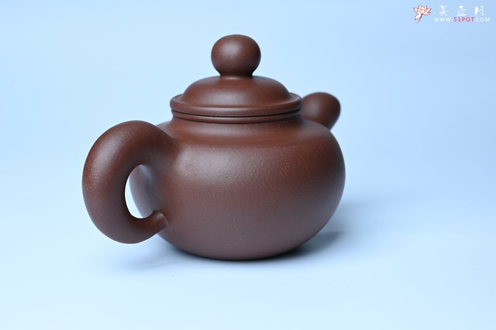 紫砂壶图片：美壶特惠 黑星红拼紫泥（家藏限量）道洪圆珠壶 - 全手工紫砂壶网