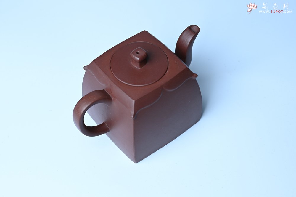 紫砂壶图片：美壶特惠 精致四方圆口壶 造型新颖 - 全手工紫砂壶网