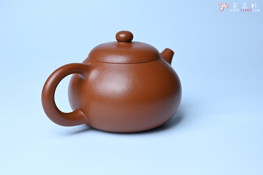 紫砂壶图片：潜力股周小培 油润黄龙山朱泥 全手工文旦壶 壶特好 期待与您结缘 - 全手工紫砂壶网