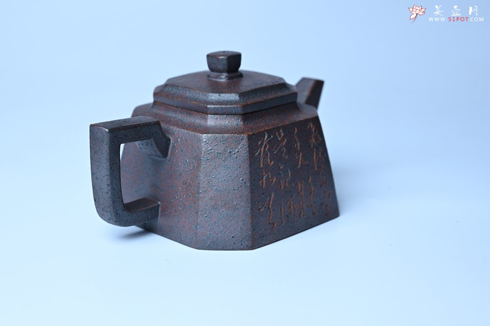 紫砂壶图片：美壶特惠 柴烧八方紫砂壶 茶人醉爱 - 全手工紫砂壶网