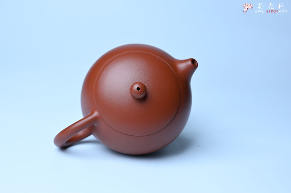 紫砂壶图片：美壶特惠 油润大红袍朱泥 小品西施壶 茶人醉爱 - 全手工紫砂壶网