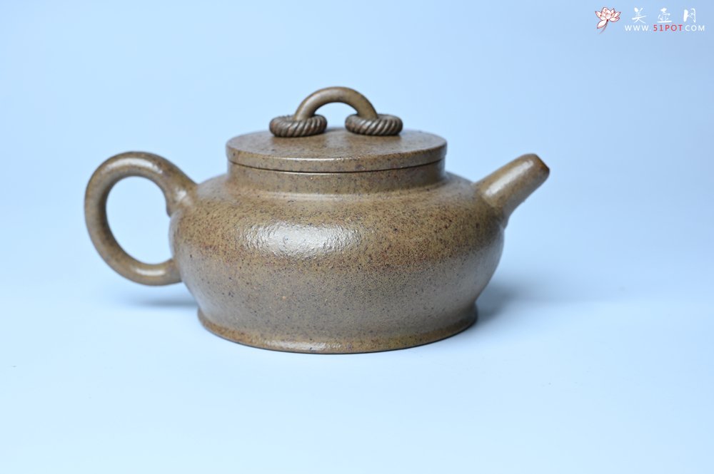 紫砂壶图片：美壶特惠 优质柴烧双圈壶 茶人醉爱 - 全手工紫砂壶网