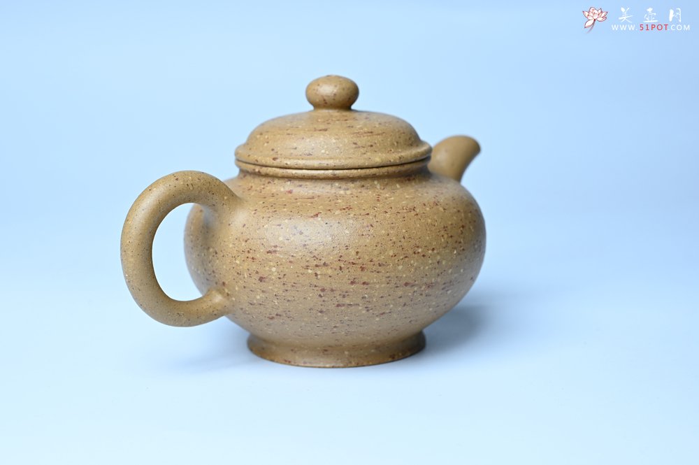 紫砂壶图片：美壶特惠 特好粗砂桃花段泥掇只紫砂壶 茶人醉爱 - 全手工紫砂壶网