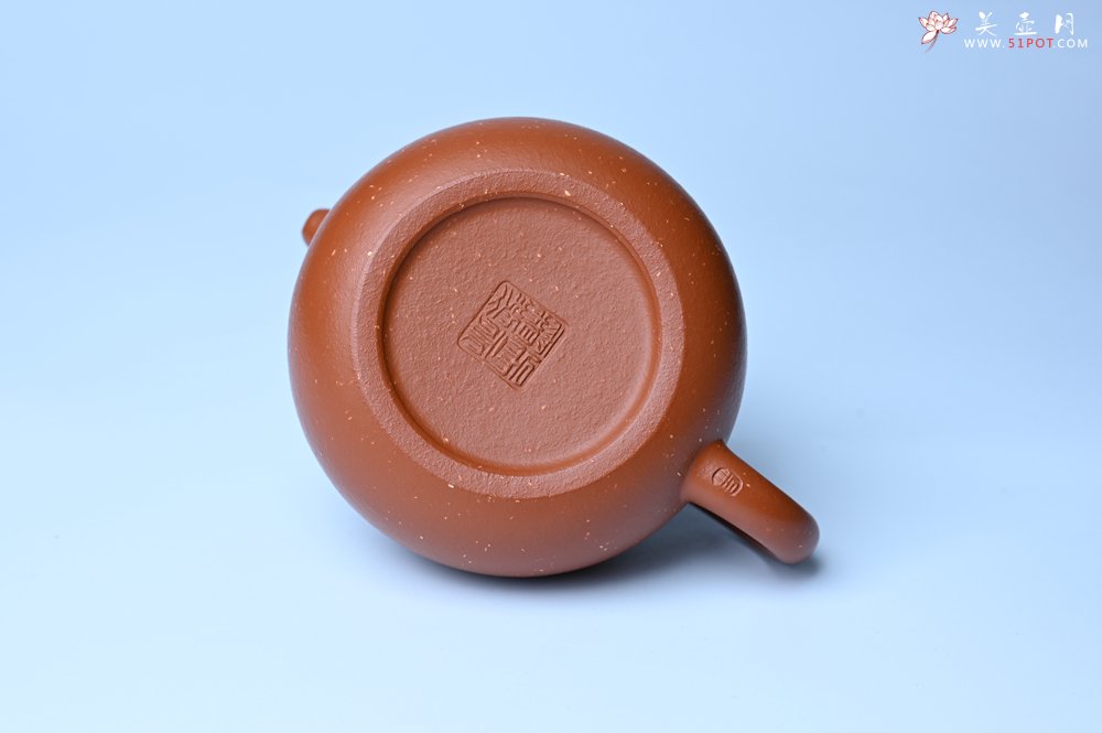 紫砂壶图片：美壶特惠 特好红泥桂花砂茄段壶 茶人醉爱 - 全手工紫砂壶网