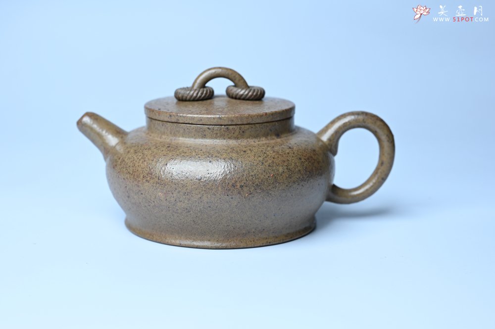 紫砂壶图片：美壶特惠 优质柴烧双圈壶 茶人醉爱 - 全手工紫砂壶网