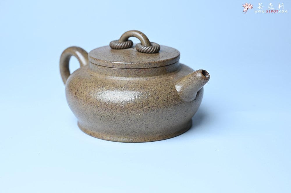 紫砂壶图片：美壶特惠 优质柴烧双圈壶 茶人醉爱 - 全手工紫砂壶网