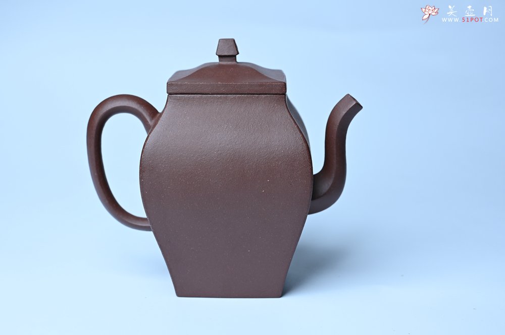 紫砂壶图片：美壶特惠 全手工镶接四方吉金壶 泥料超好 茶人醉爱 - 全手工紫砂壶网