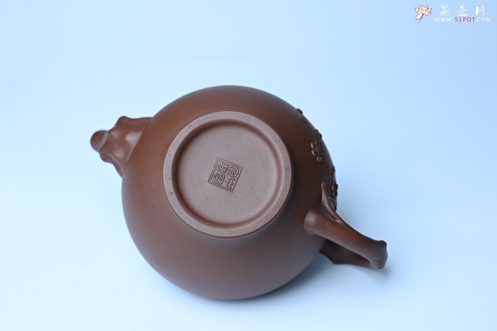 紫砂壶图片：美壶特惠 精致报春系列之梅花报春壶 - 全手工紫砂壶网