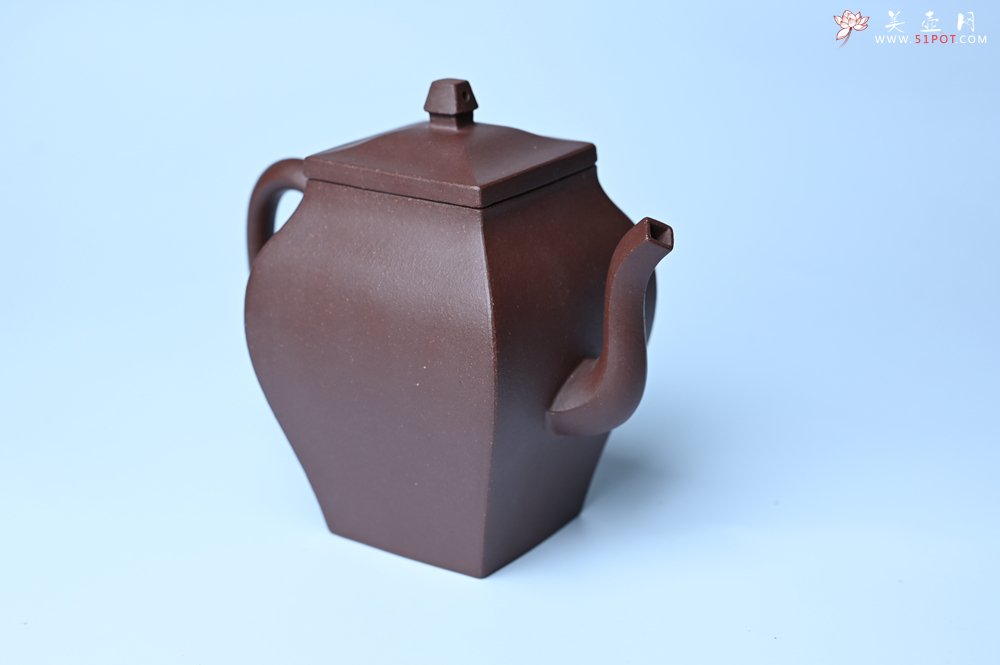 紫砂壶图片：美壶特惠 全手工镶接四方吉金壶 泥料超好 茶人醉爱 - 全手工紫砂壶网