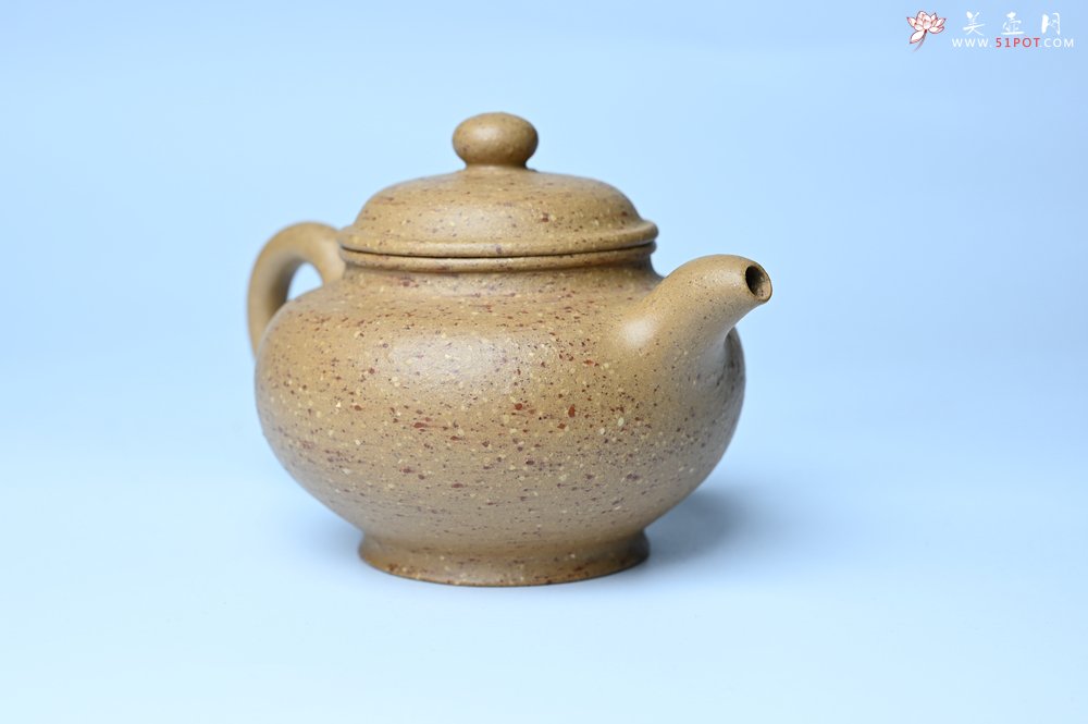 紫砂壶图片：美壶特惠 特好粗砂桃花段泥掇只紫砂壶 茶人醉爱 - 全手工紫砂壶网