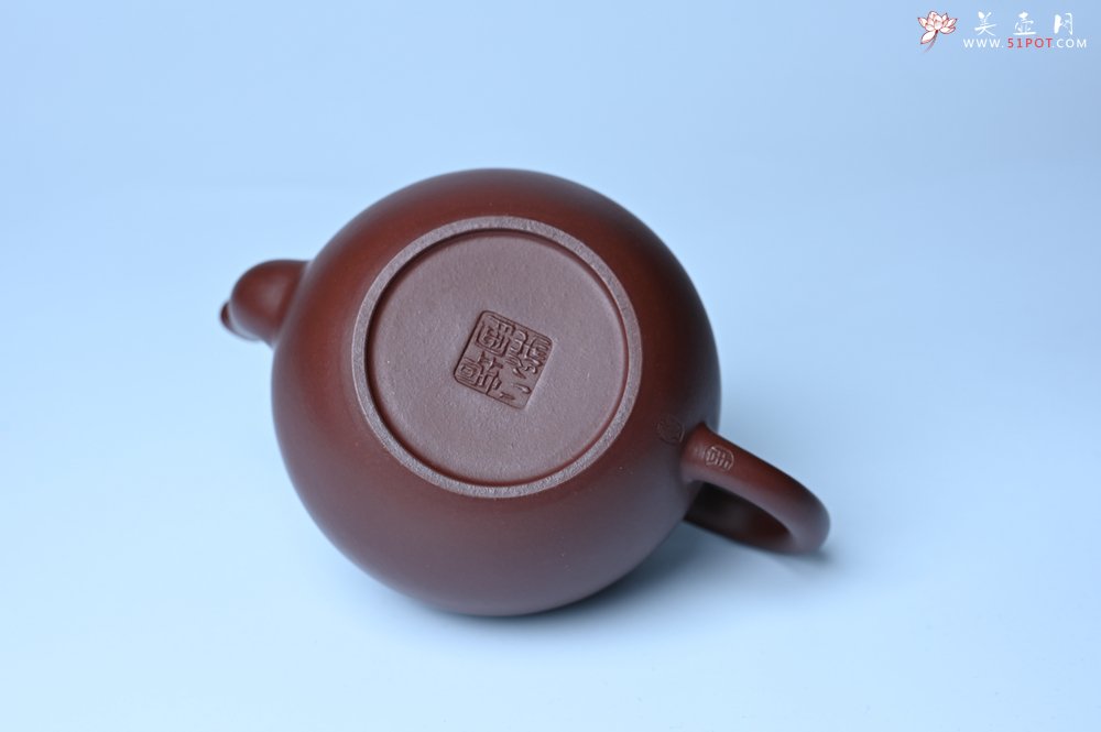 紫砂壶图片：油润黄龙山4号深井红皮龙 全手工高宫灯壶 东西灰常赞 - 全手工紫砂壶网