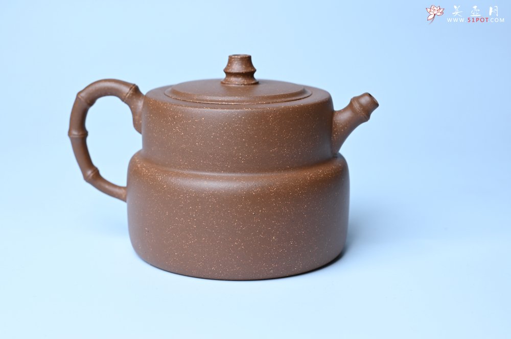 紫砂壶图片：美壶特惠 精致秀雅趣竹壶 茶人醉爱 - 全手工紫砂壶网
