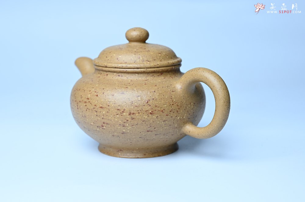 紫砂壶图片：美壶特惠 特好粗砂桃花段泥掇只紫砂壶 茶人醉爱 - 全手工紫砂壶网