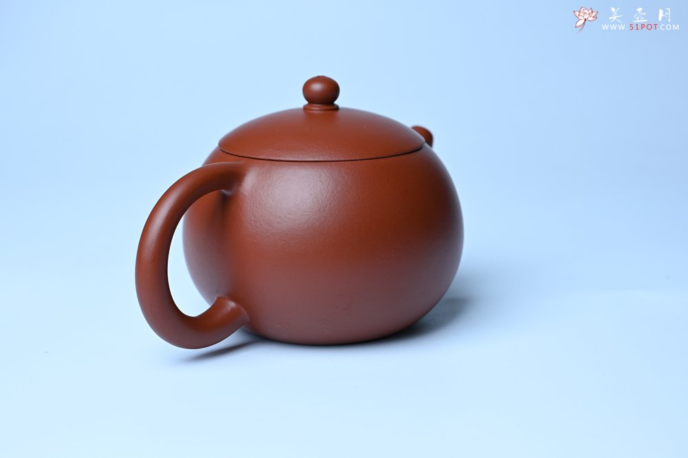 紫砂壶图片：美壶特惠 油润大红袍朱泥 小品西施壶 茶人醉爱 - 全手工紫砂壶网